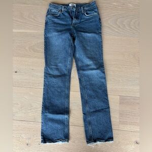 Agolde Dark Blue Straight Leg Women's Jeans